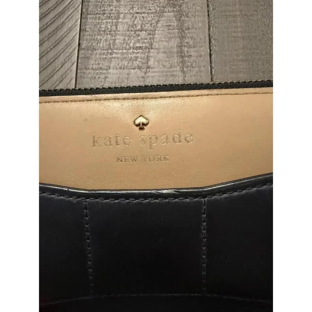 Kate Spade bow wallet 100% cow leather